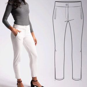 Betabrand Creme Yoga-Dress Pants